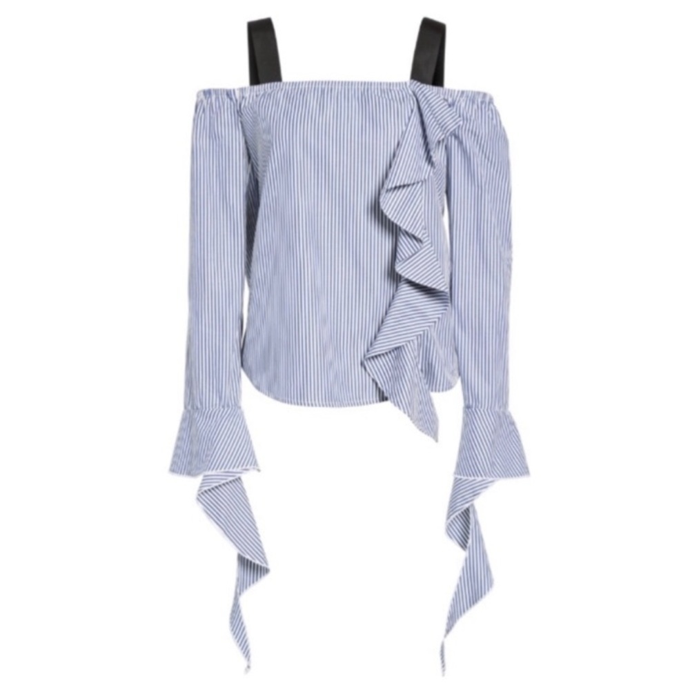 Leith Striped Top Size Extra Small NWT